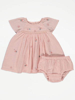 Blush Pink Floral Dress and Bloomers Outfit Sale Offers