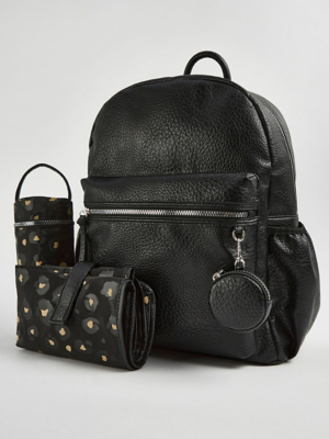 Black Animal Print Baby Changing Bag Baby at ASDA