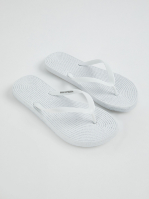 asda white flip flops