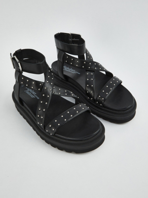 asda ladies black sandals