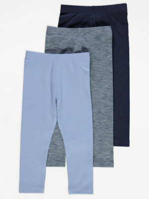 Blue Leggings 3 Pack | Kids | George at ASDA