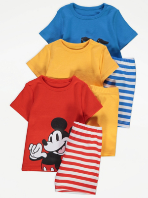 Disney Mickey Friends Stripe Short Pyjamas Pack