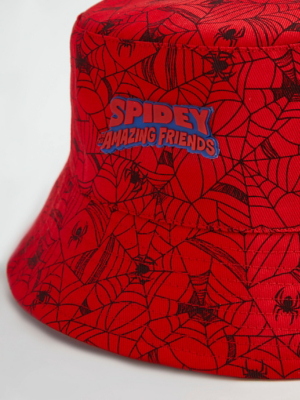Spiderman Merch Marvel Spidey Friends Blue Team Spidey Hat Sun