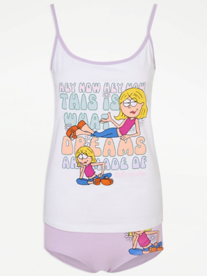Disney Lizzie McGuire Cami and Knickers Set Lingerie at ASDA