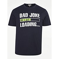 Navy Dad Joke Loading T-Shirt | Men | George at ASDA