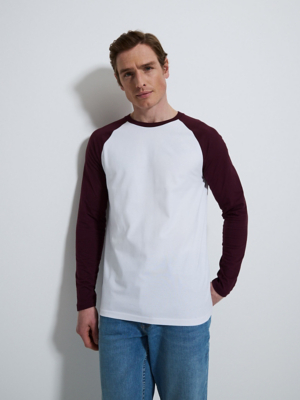 Blue Raglan Long Sleeve Top | Men | George at ASDA