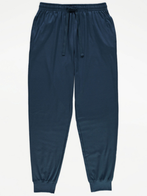 Dark Blue Jersey Loungewear Bottoms | Men | George at ASDA