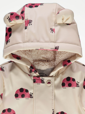Beige Lady Bird Fleece Lined Rain Mac | Baby | George at ASDA