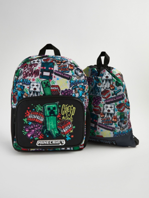 Minecraft Creep x Mojang Graffiti Backpack and Swim Bag | Kids