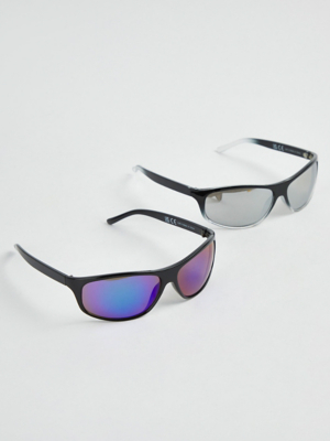 Sports Sunglasses 2 Pack Men at ASDA
