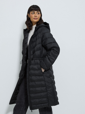 Asda Womens Coats Asda Winter Coats Black Toggle Waist Longline