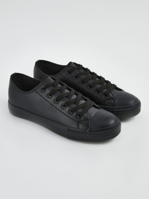 Black Low Top Lace Up Trainers | Women | George at ASDA