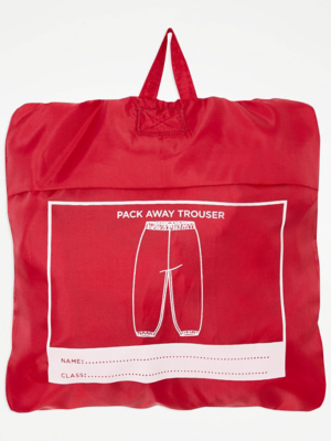 Red Shower Proof School Pac A Trousers