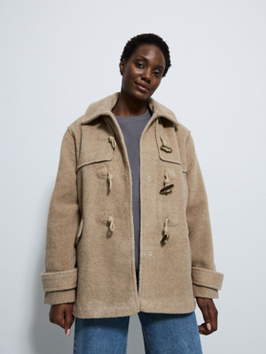 Beige Hooded Duffle Coat | Women | George at ASDA