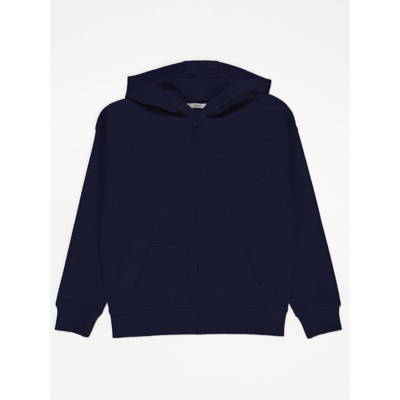 George Navy Zip Up Hoodie