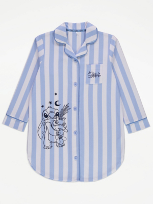 Disney Lilo and Stitch Striped Fleece Shirt Nightdress Kids
