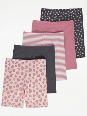 Cycling Shorts 5 Pack Kids at ASDA