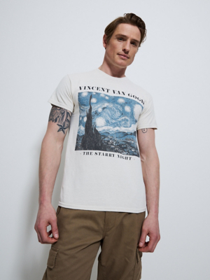 Vincent Van Gogh The Starry Night T-Shirt | Men | George at ASDA