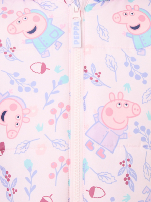 Peppa Pig Pink Snowsuit and Mittens Set Kids George at ASDA