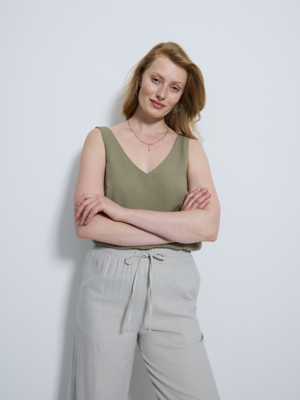 Earth tone v neck cami top … Mlll
