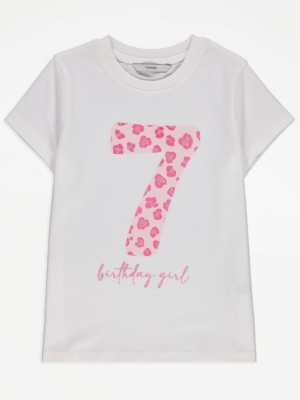 T-shirt Manches Longues George Pour Fille – 13-14 Ans, Rose, Basic, Bon état