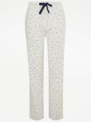 Grey Marl Mini Star Pyjama Bottoms