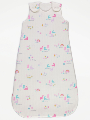 Reversible Alphabet Ribbed Sleeping Bag Tog