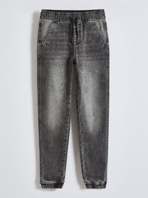 Combination Grey Pull On Jeggings Amber Black Pull On Skinny