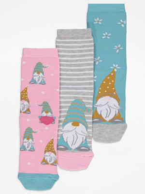 Gonk Cotton Rich Socks 3 Pack Lingerie at ASDA