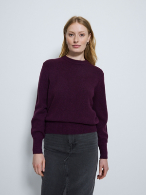 Ladies Warm Crew Neck Jumper Soft Knit Winter Sweater main image 1