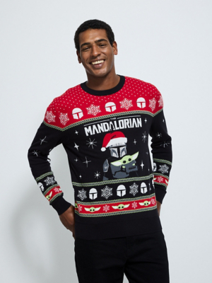 Patterned Jumper Asda George Mens Xmas Jumpers Buy Lipsy Black