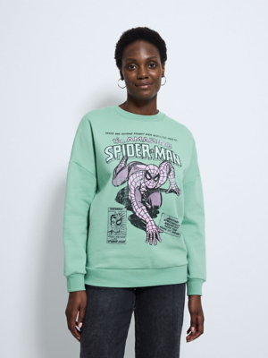 Marvel The Amazing Spider-Man Green Sweatshirt | Women | George at ASDA
