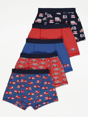 Emergency Vehicle Trunks 5 Pack | Kids | George at ASDA