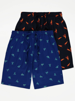 Sealife Lounge Shorts 2 Pack | Men | George at ASDA