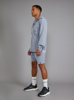 Gym Locker Light Grey Quick Dry Zip Shorts | Men | George at ASDA