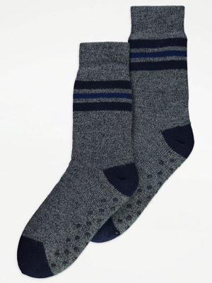 Mens Slipper Fluffy Bed Socks Asda Cosy Socks Asda Ladies Thermal