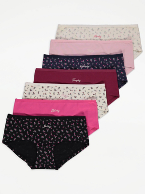 Floral Days of the Week Short Knickers 7 Pack