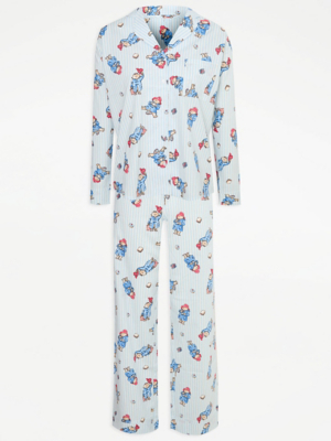 Asda George Asda Womens Pyjamas Sets Paddington Bear Striped Long