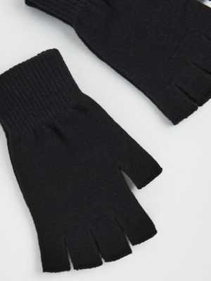 Black Fingerless Gloves
