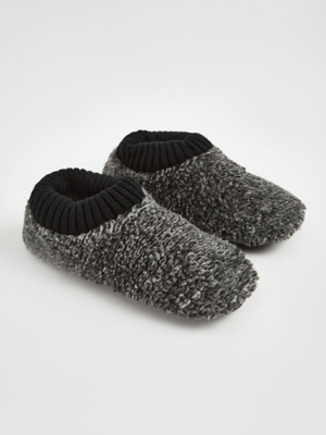 Grey Fluffy Fleece Slipper Socks | Men | George at ASDA