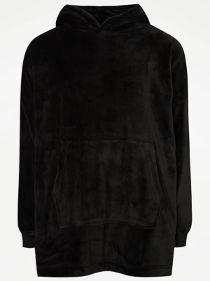 Black Fleece Snuggle Hoodie Men George at ASDA - Main Image