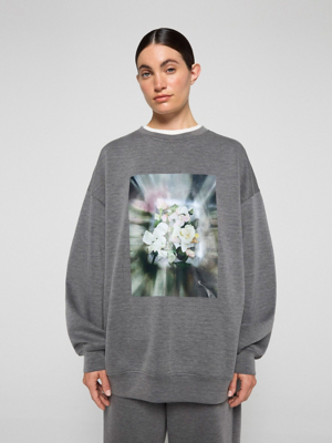 Толстовка Roksanda Grey Flower LFW Oversize Co Ord