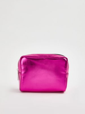 Pink Metallic Makeup Bag