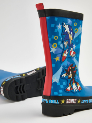 Sonic The Hedgehog Let’s Roll Blue Wellington Boots