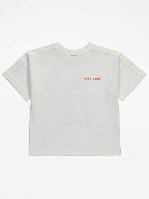 T-shirt Basique Garçon George (Asda) - Noir, Coton, 6-7 Ans