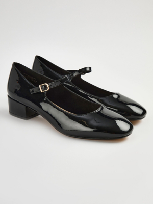 asos design polar chunky high heeled mary janes in mint patent