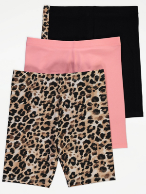 Animal Print Cycling Shorts Pack
