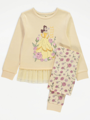Disney Beauty & The Beast Belle Tutu Long Sleeve Pyjamas | Kids ...