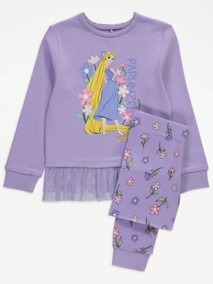 Disney Tangled Rapunzel Purple Tutu Long Sleeve Pyjamas Kids