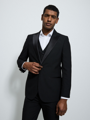 Regular Fit Long Button Tuxedo Suit Jacket